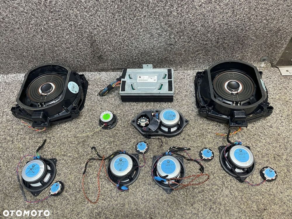 Glosniki glosnik wzmacniacz HiFi subwoofer syczki zestaw audio BMW E70 X5 - 3