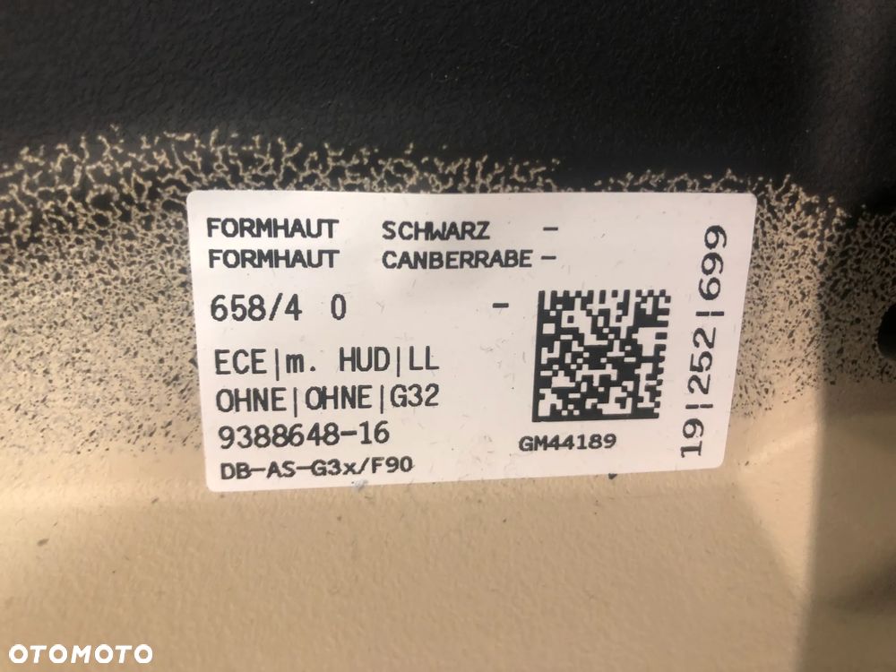 KOMPLET SET DESKA HEAD UP BMW 6 GT G32 CANBERABEIGE AIR BAG PASY PRZÓD - 7