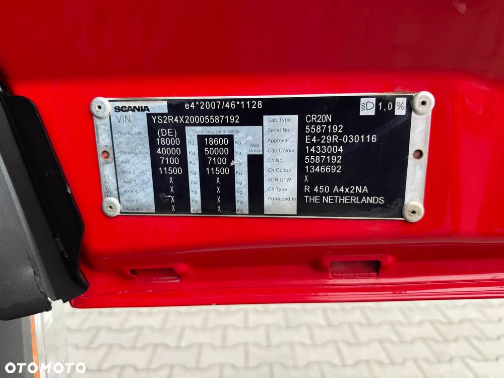 Scania R450 4x2 BEZ EGR, ACC, RETARDER , HYDRAULIKA, 2020 ROK, Z NIEMIEC - 34