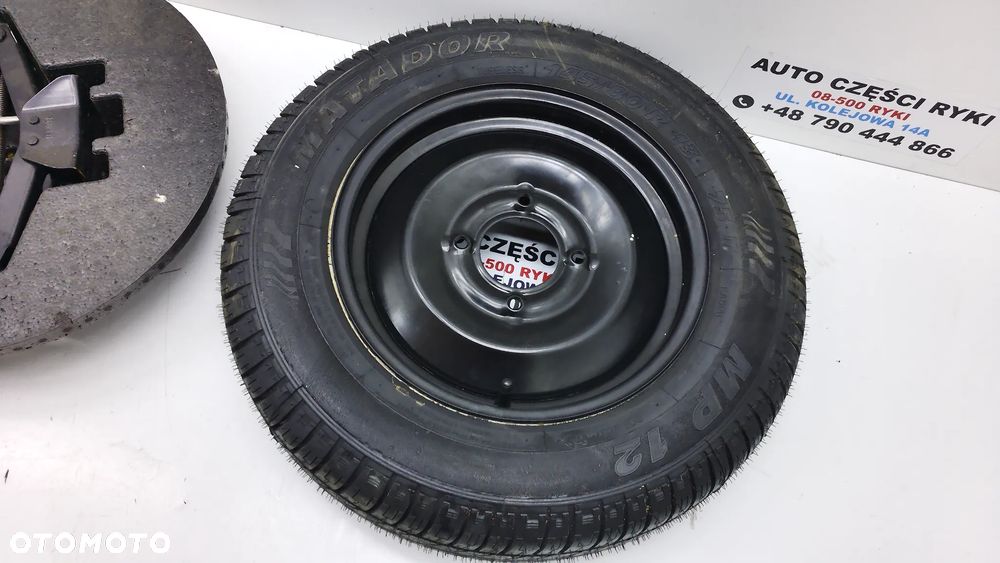 Microcar Aixam Koło Dojazdowe Felga 4x13 4x115 Lewarek  145/80r13 - 2