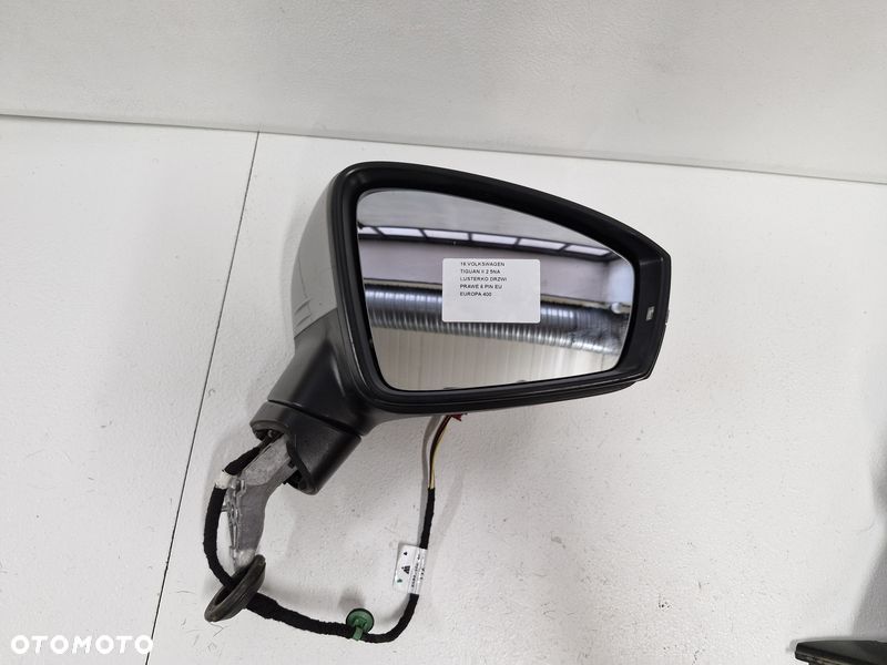 volkswagen tiguan 2 ii 5na lusterko drzwi prawe 6 pin eu - 8
