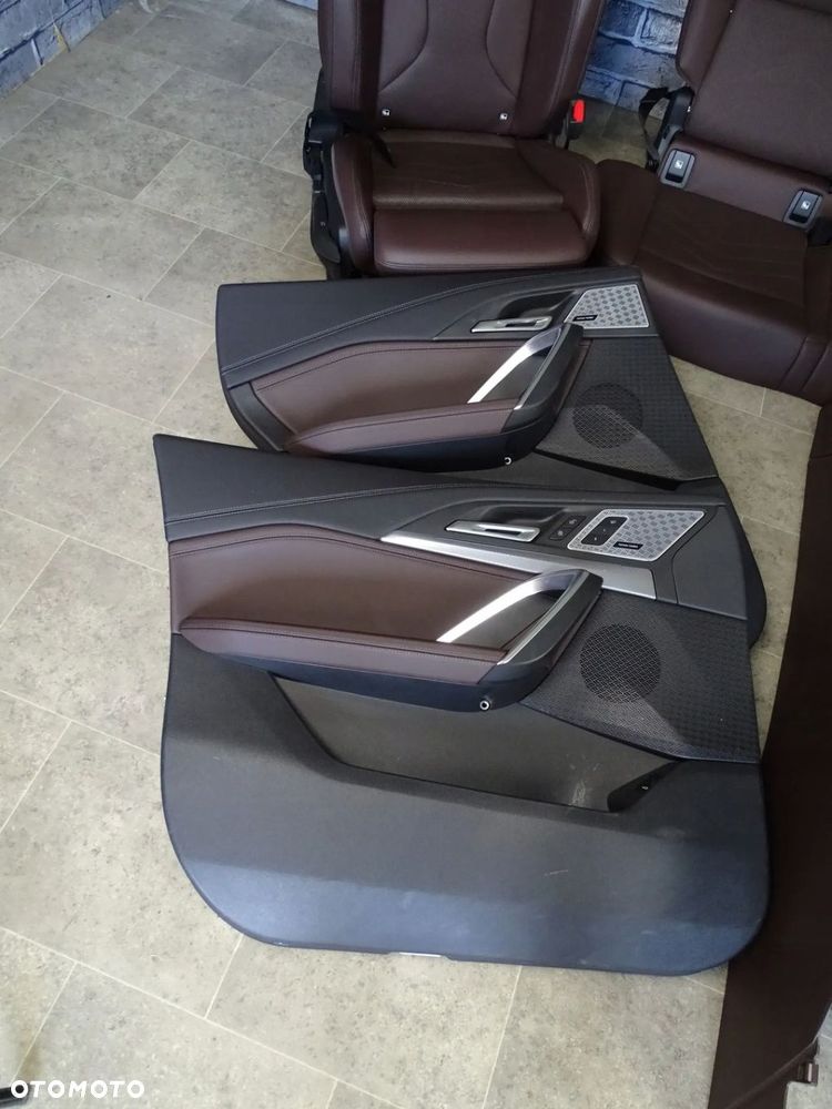 FOTELE BMW X1 U11 FOTELE KANAPA BOCZKI TUNEL BRĄZOWA SKÓRA M SPORT EUROPA - 6