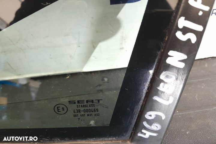 Geam usa fata stanga 43R-000469 43R-000469 Seat Leon 2 1P [2005 - 200 - 3