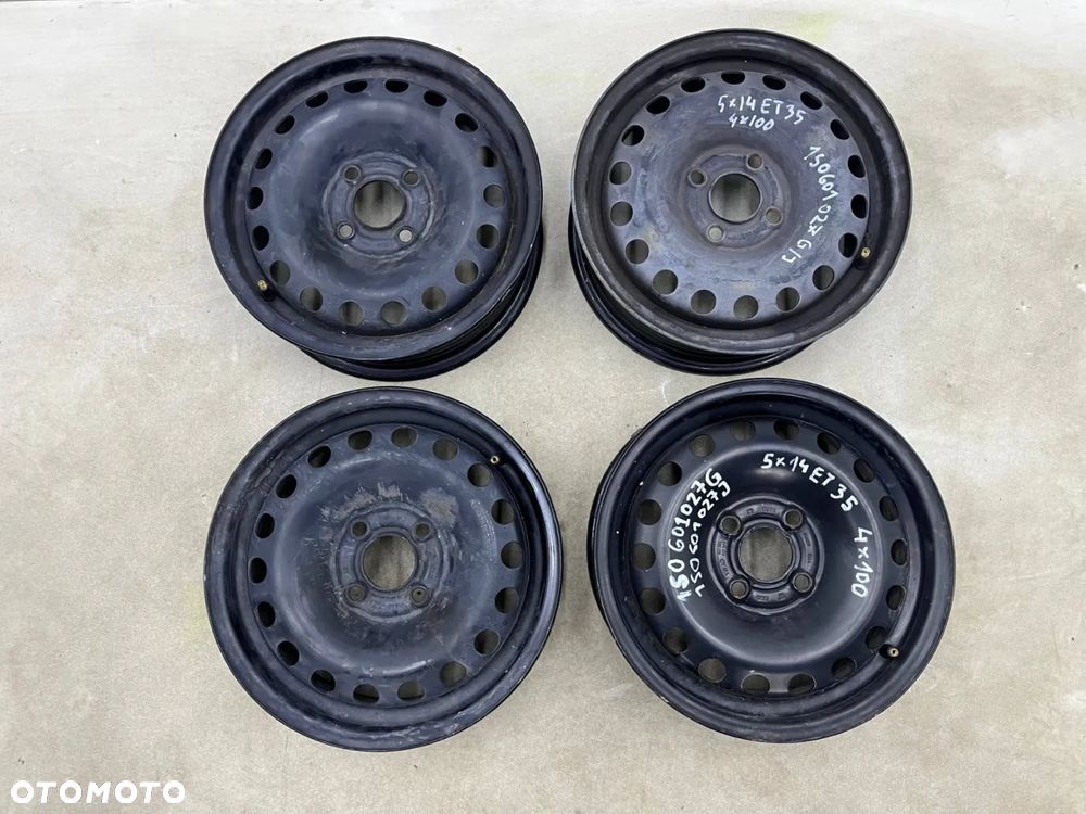 Felgi Vw UP Skoda CITIGO SEAT MII FELGA stalowa 5X14 4X100 ET 35 KOMPLET 1s0601027g 1s0601027j - 1