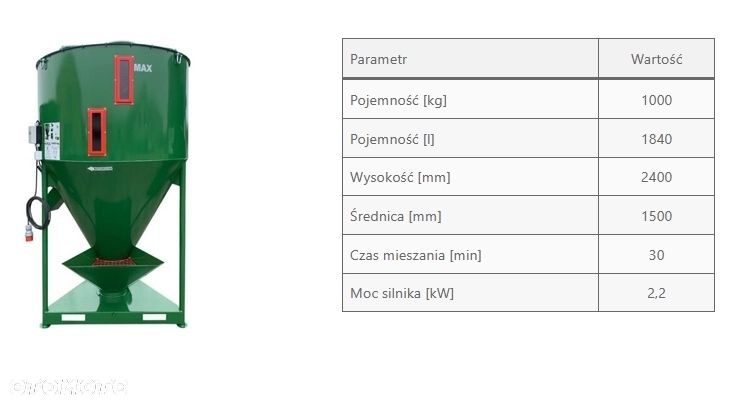 M-ROL Mieszalnik pasz H037/2 M-ROL Odolanów (1000kg) WYPRZEDAŻ - 4