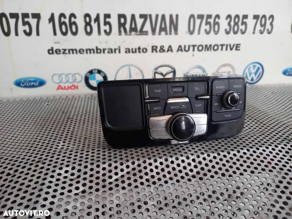 Consola Interfata Centrala Modul Panou Comenzi Navi Radio Cd ECU MMI Audi A8 4H D4 An 2010-2011-2012-2013-2014-2015-2016-2017 Volan Stanga Dezmembrez Audi A8 4H D4 3.0 Tdi Quattro Motor CDT Cutie MXU Volan Stanga - Dezmembrari Arad - 3