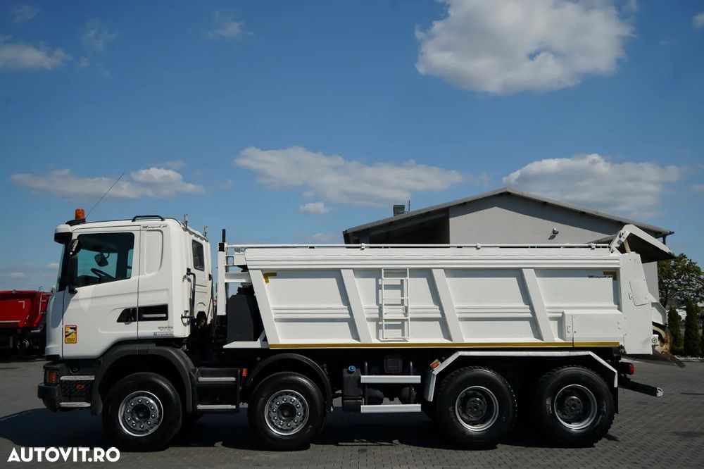Scania G 410 / 8X4 / CAROSERIE BACĂ ASFALT / 2X CLAPETĂ HIDRAULICĂ / ACOPERIȘ HIDRAULIC / PENTRU PAVINGURI - 3