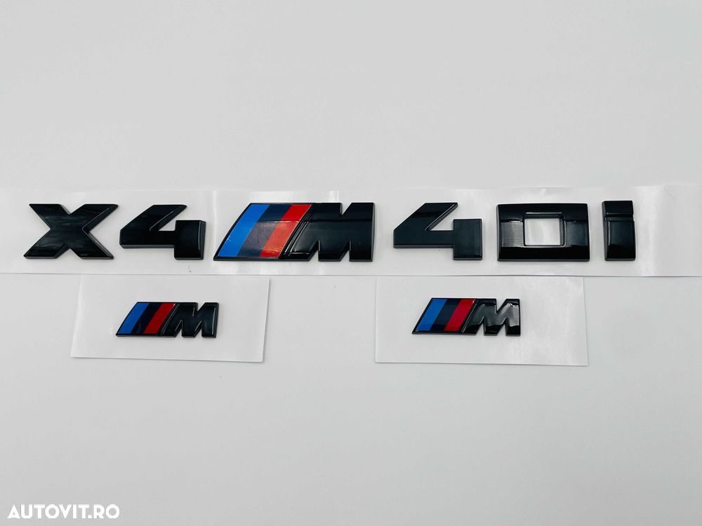 Set Embleme Compatibile BMW X4M40i negru - 1
