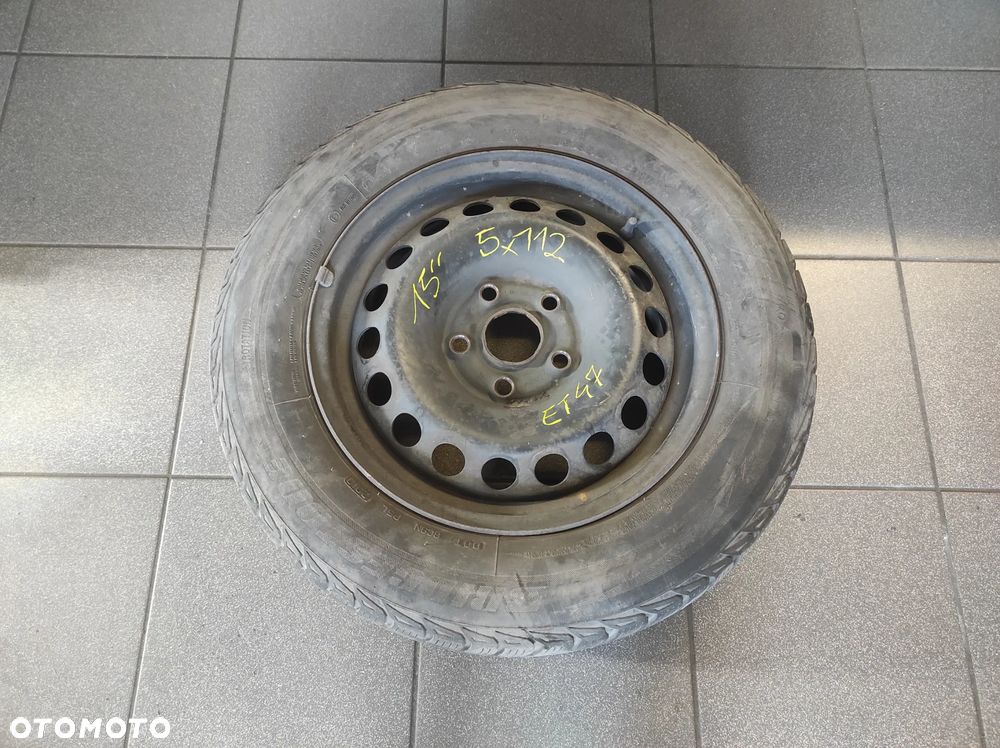 KOŁO ZAPASOWE DOJAZDOWE DOJAZDÓWKA R15 195 65 5X112 ET 47 6J 1K0601027C VW CADDY GOLF 5 6 PLUS KOMBI JETTA TOURAN EOS AUDI A3 8P SKODA OCTAVIA 2 SEAT LEON 2 ALTEA TOLEDO 3 ALTEA XL WYSYŁKA !!! - 1