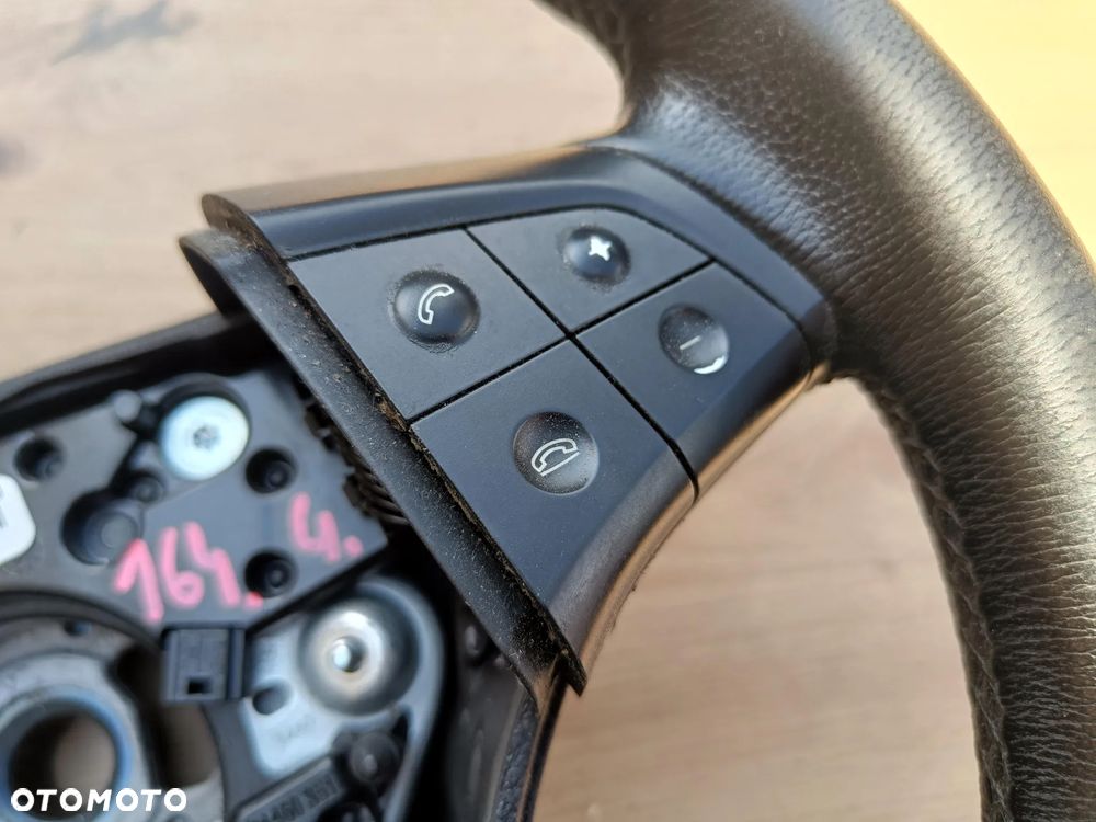 MERCEDES W164 ML X164 GL W251 KIEROWNICA CZARNA SKÓRZANA ŁOPATKI - 8