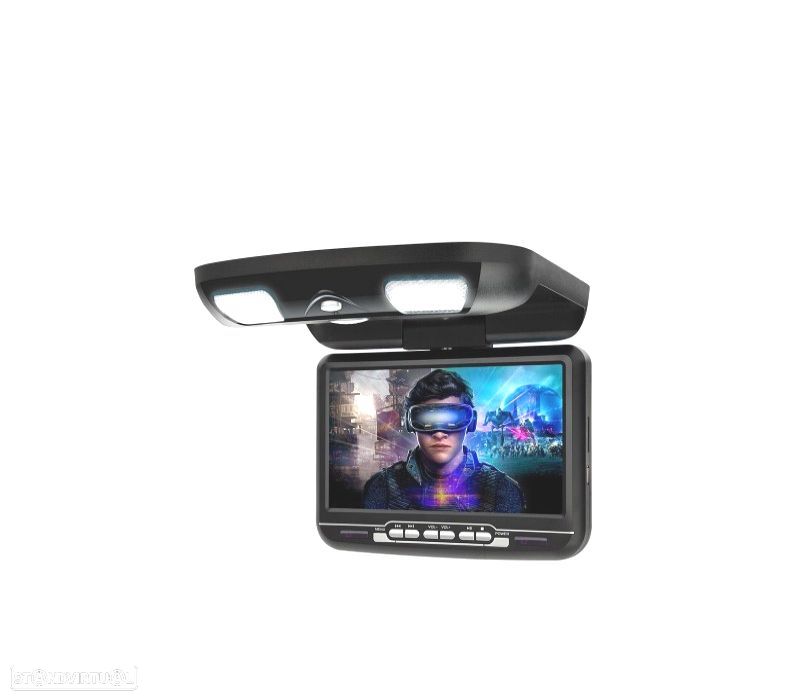 ECRA DE TEJADILHO TECTO XTRONS DE 9" COM DVD E JOGOS - 1