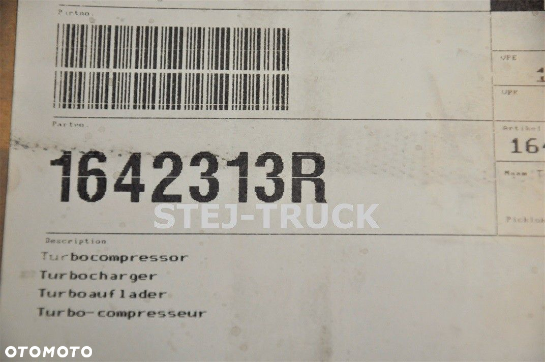 TURBINA, TURBOSPRĘŻARKA, KKK, 53319707132, DAF, 1642313, - 8