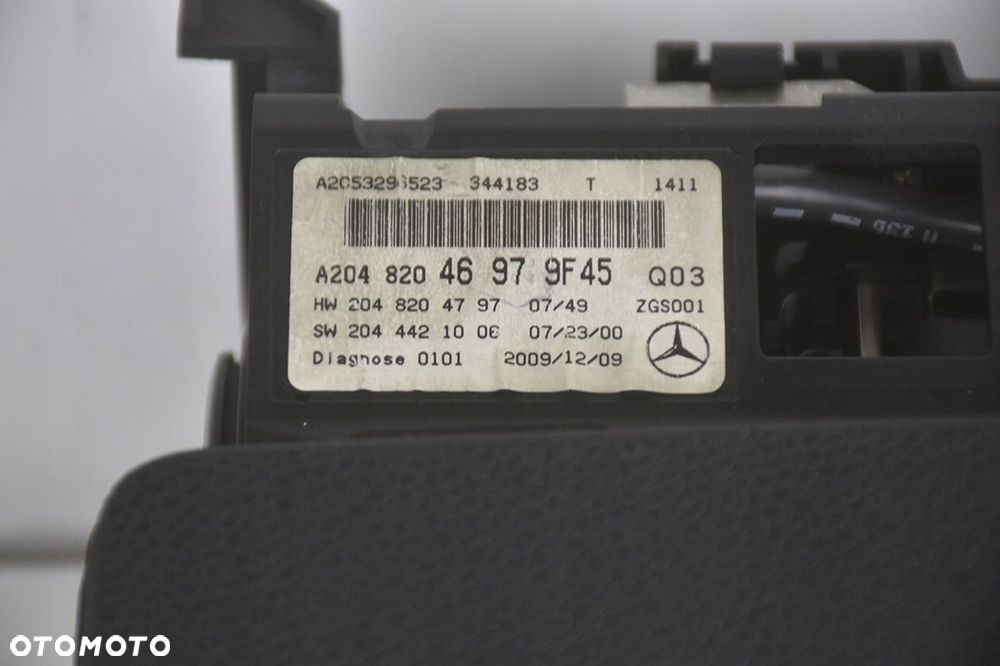 wyświetlacz * ekran radia mercedes c w204 a2048204697 - 4