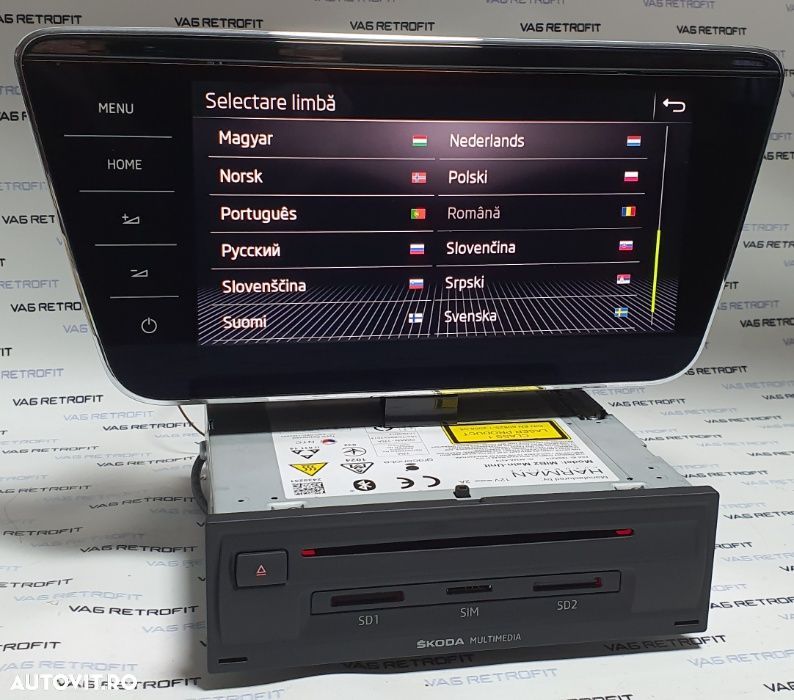 Navigatie SKODA Superb COLUMBUS MIB 2.5 Display 9 Skoda SUPERB 3 - 3