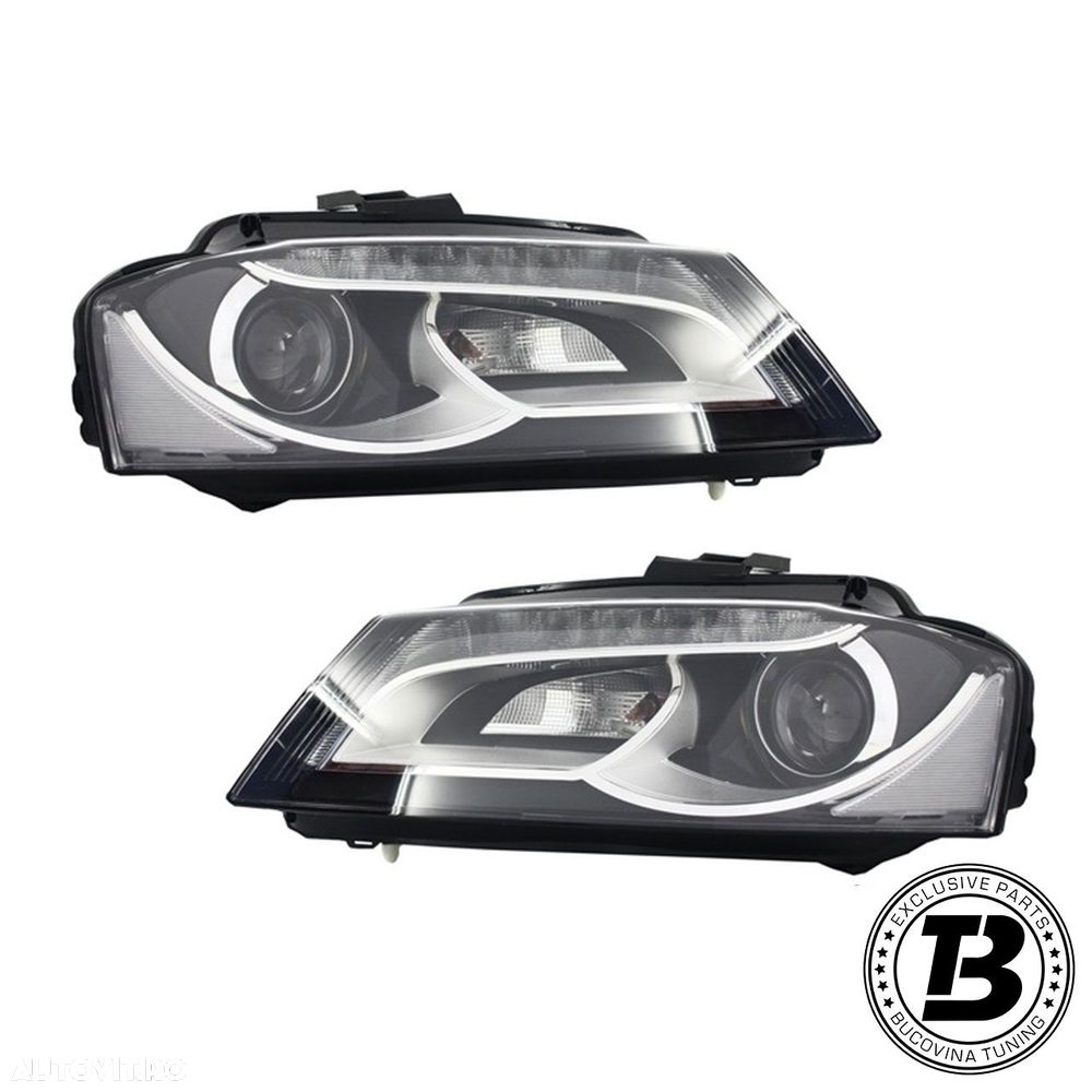 Faruri LED DRL compatibile cu Audi A3 8P 8P1 - 1