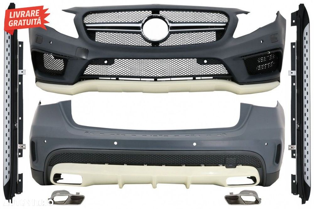 Pachet Exterior Complet cu Praguri Laterale Mercedes GLA X156 (2014-20 - 1