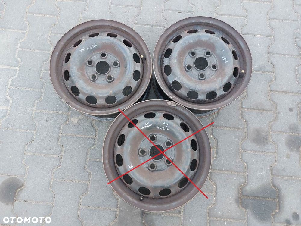 FELGI STALOWE 1SZT 5X112 6JX15 ET 55 FI 57.1 FORD GALAXY MK1 2150916 - 1