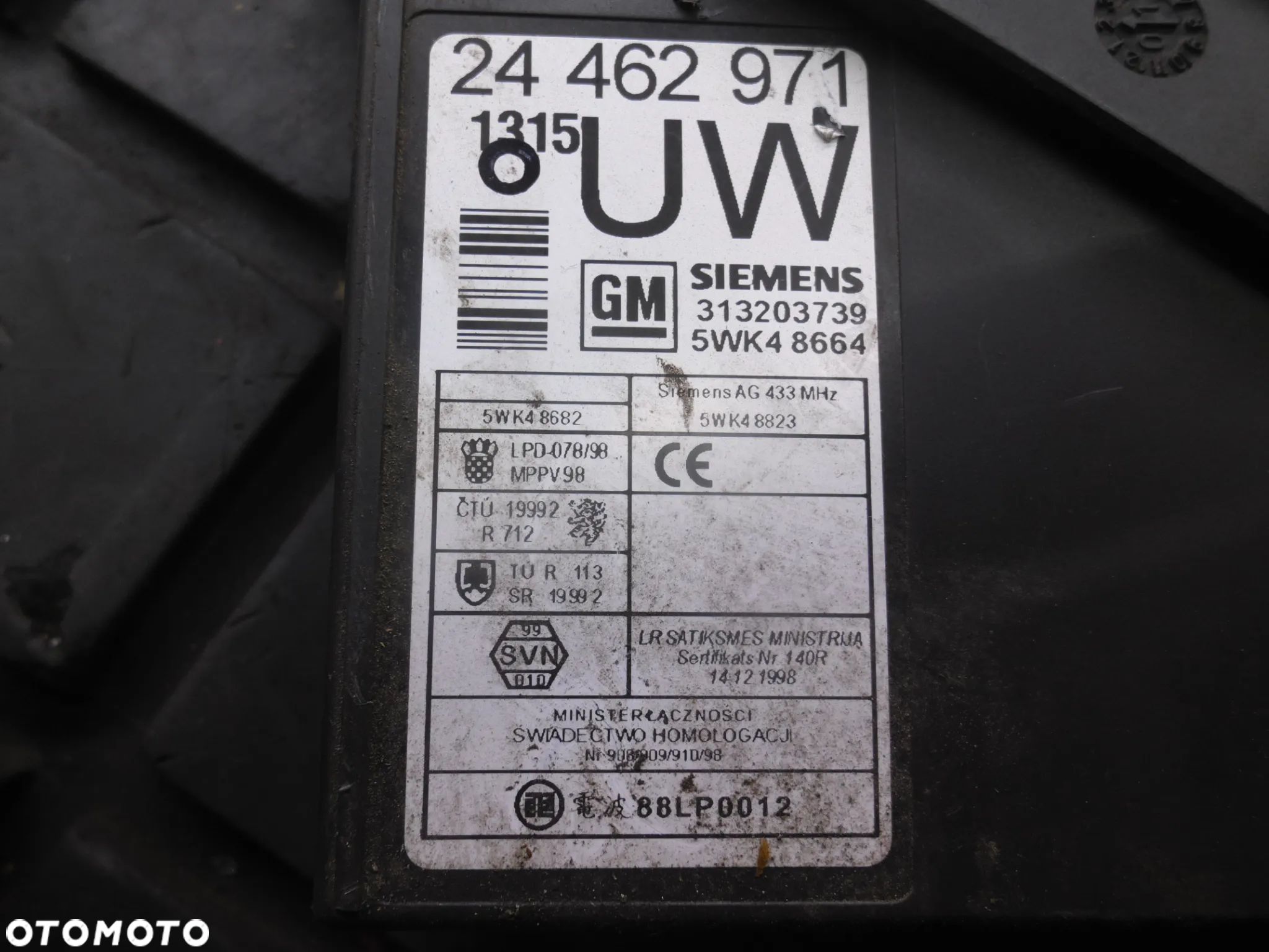 Sterownik Moduł Komfortu Opel 24462971 5WK48664 GM Siemens - 2