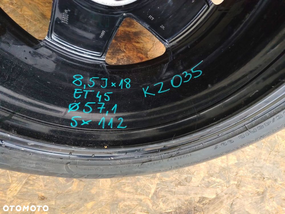 VW 8,5JX18 ET4 fi57,1 5x112 KOŁO ZAPASOWE 225/45R18 99Y - 10
