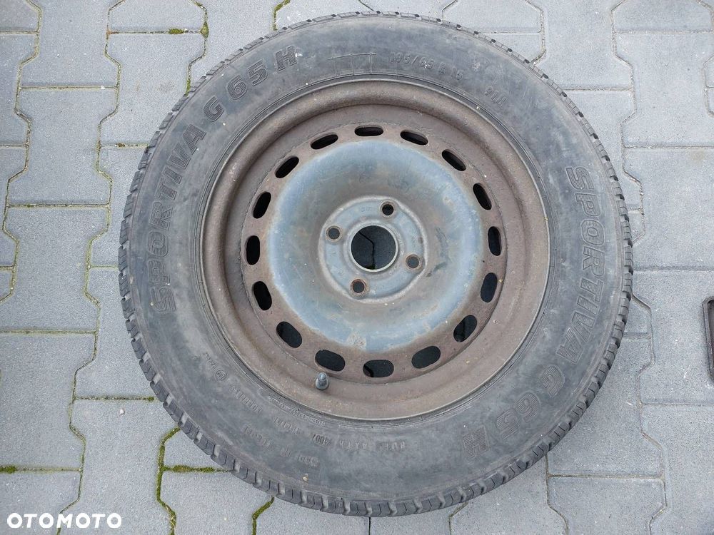 KOŁO FELGA OPONA ZAPAS 4x108 6Jx15 ET37 FI57,1 195/65R15 AUDI 80 B4 - 1