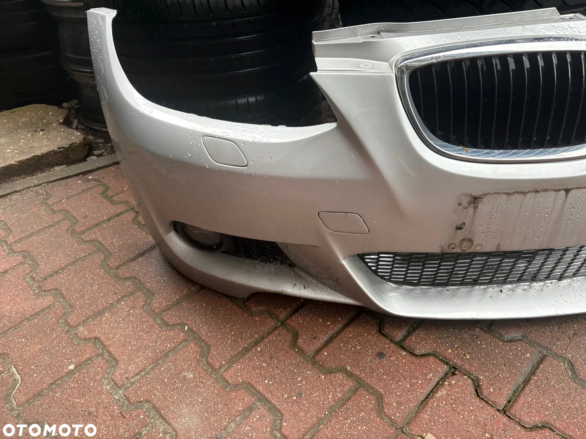 ZDERZAK PRZÓD PRZEDNI BMW E92 E93 M PAKIET 354 TITANSILBER zaślepki KPL LUX - 2