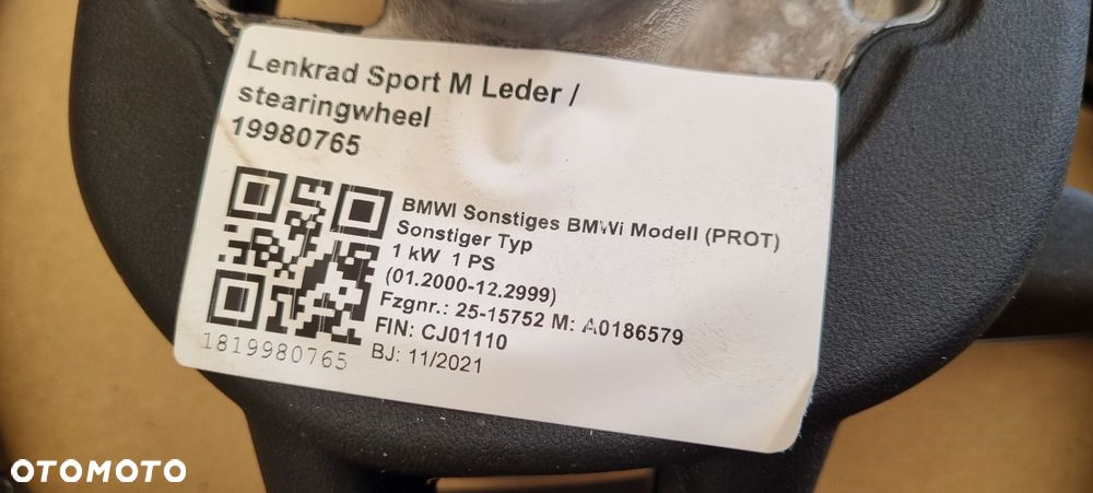 BMW 5 i5 G60 G61 BMW 7 i7 G70 M- Pakiet Kierownica skóra Łopatki - 27