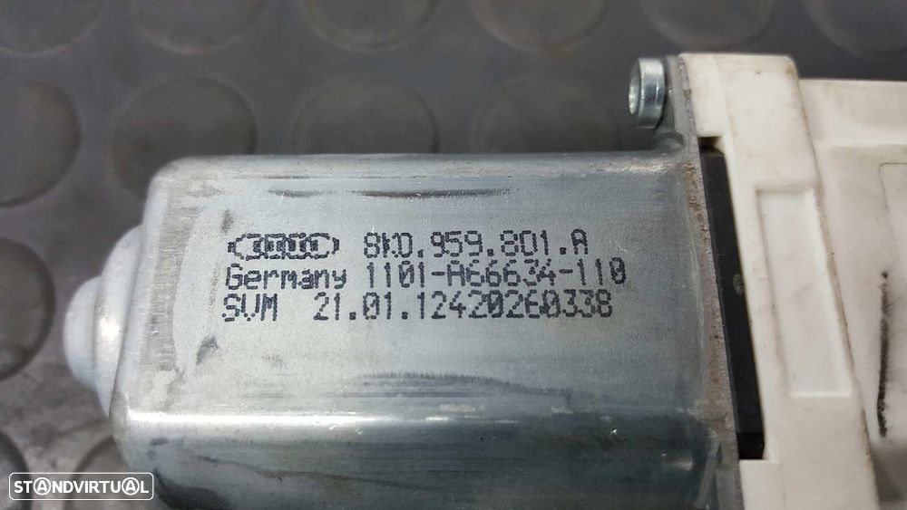 MOTOR ELEVADOR FRENTE ESQUERDO AUDI A4 BER. (B8) BáSICO - 4