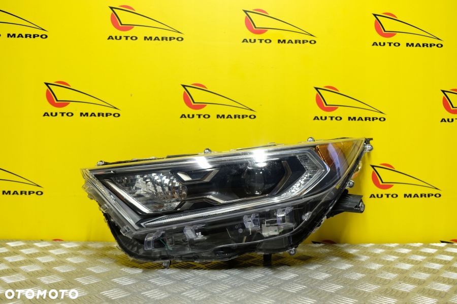 TOYOTA RAV4 2019- REFLEKTOR LAMPA PRZÓD FULL LED CIEMNY CHROM SKRĘTNA L USA - 2