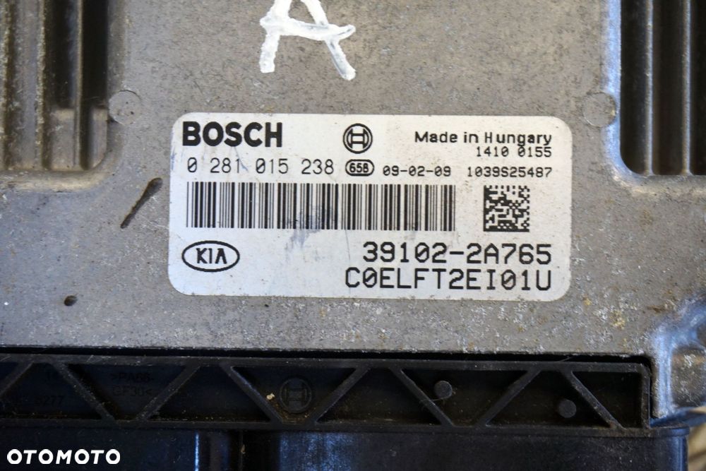 STEROWNIK SILNIKA KOMPUTER CEED I 1.6 CRDI 39102-2A765 0281015238 KIA 2006-2009 - 3