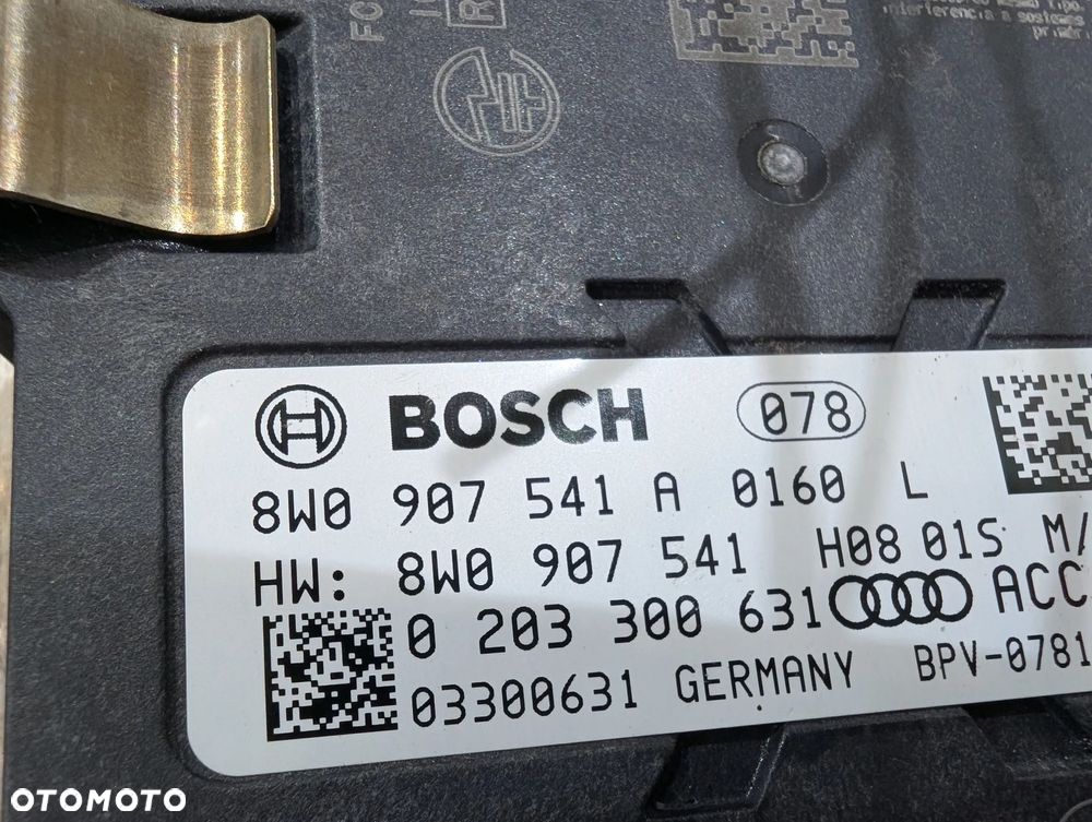 AUDI A4 8W B9 RADAR SENSOR DISTRONIC 8W0907561A 8W0907541A - 8