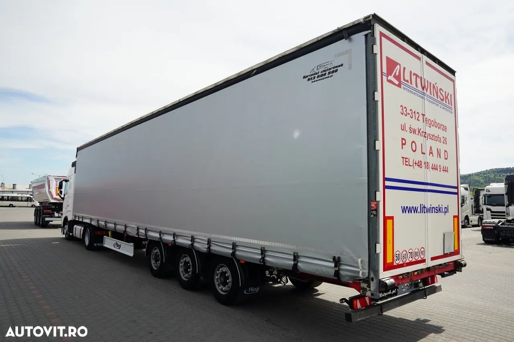 Volvo FH 460 / KIT / I-PARK COOL / MEGA / PLATFORMĂ JOSĂ / + FLIEGL / MEGA CORTINĂ / LOCĂ DIN OȚEL - 7 M / ACOPERIȘ RIDICAT / PLATFORMĂ JOSĂ - 3