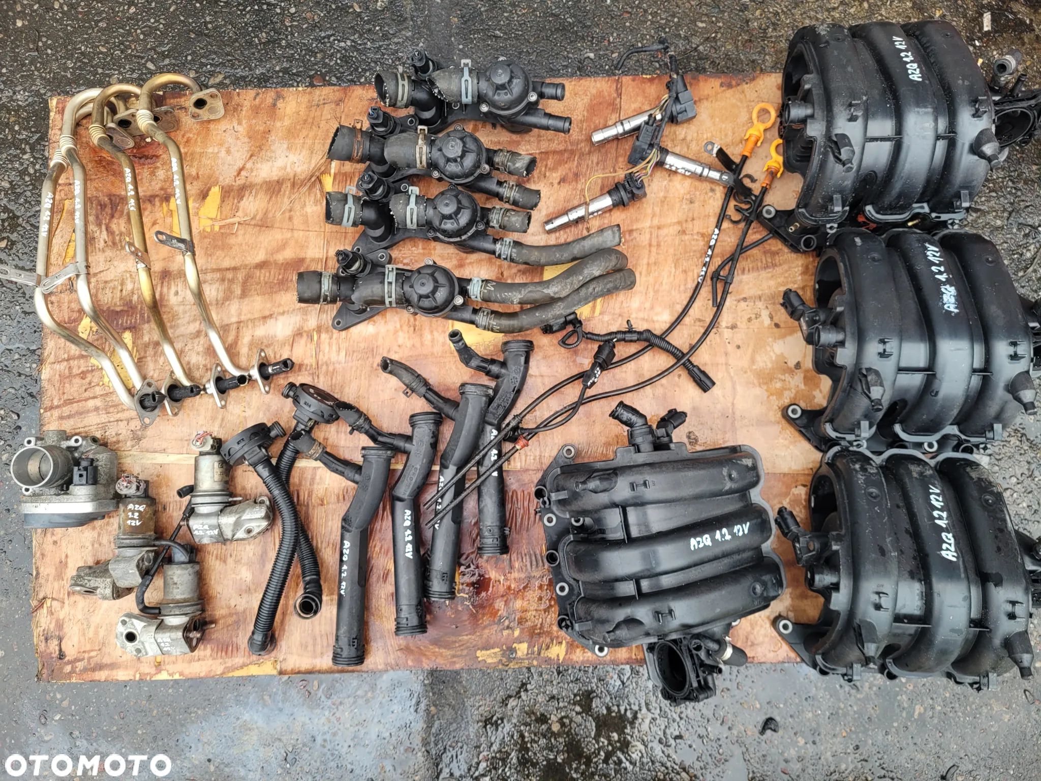 CZĘŚCI DO SILNIKA AZQ 1.2 12V PRZEPUSTNICA ZAWÓR EGR KOLEKTOR SSĄCY VW - 1