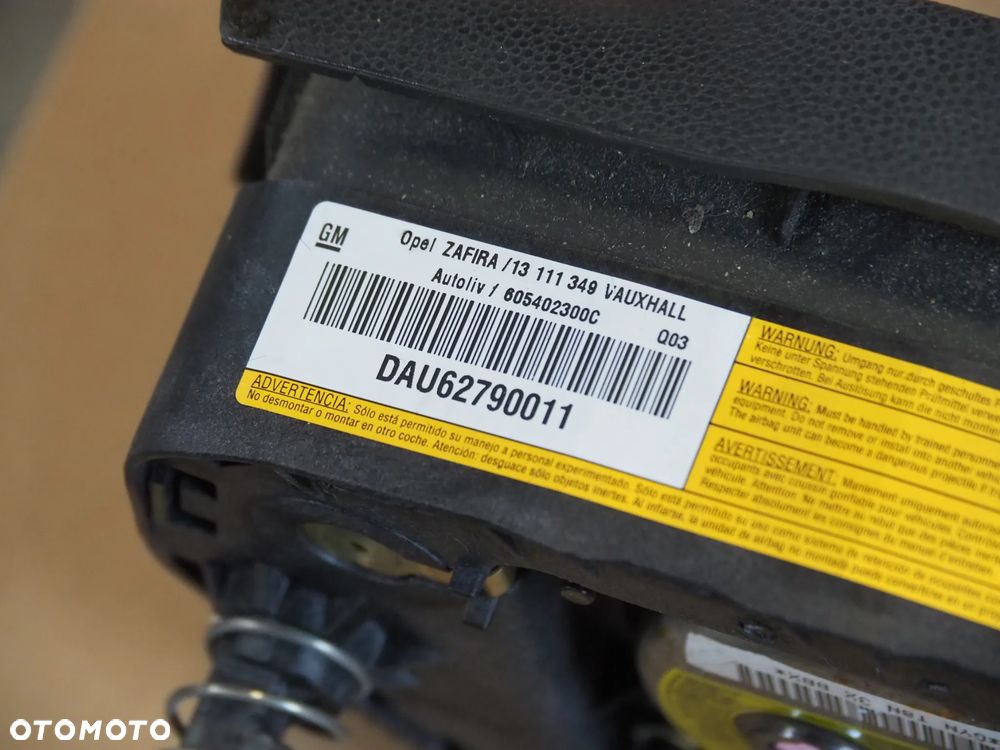 Poduszka powietrzna airbag kierowcy Opel Zafira II B 13111349 - 6