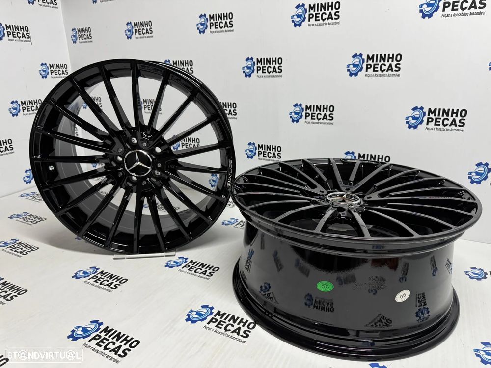 Jantes Mercedes AMG em 19 (5x112) preto brilho - 5