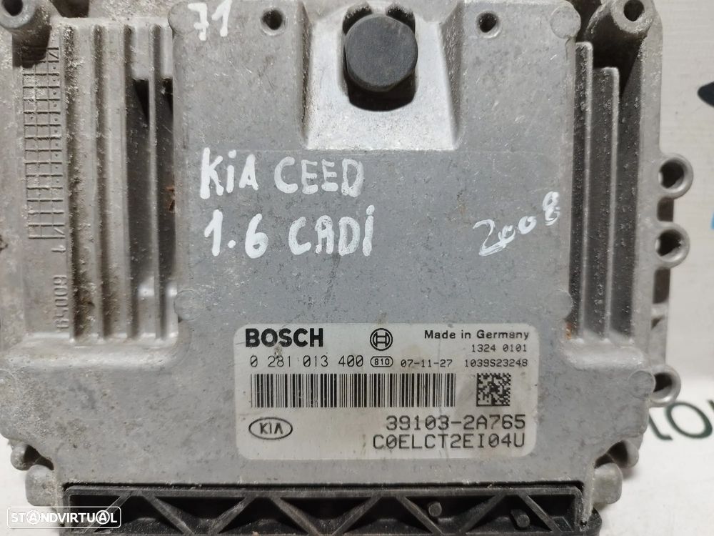CENTRALINA ECU MOTOR BOSCH 391022A711 KIA CEED 1.6 CRDI  90CV  D4FB-L - 3