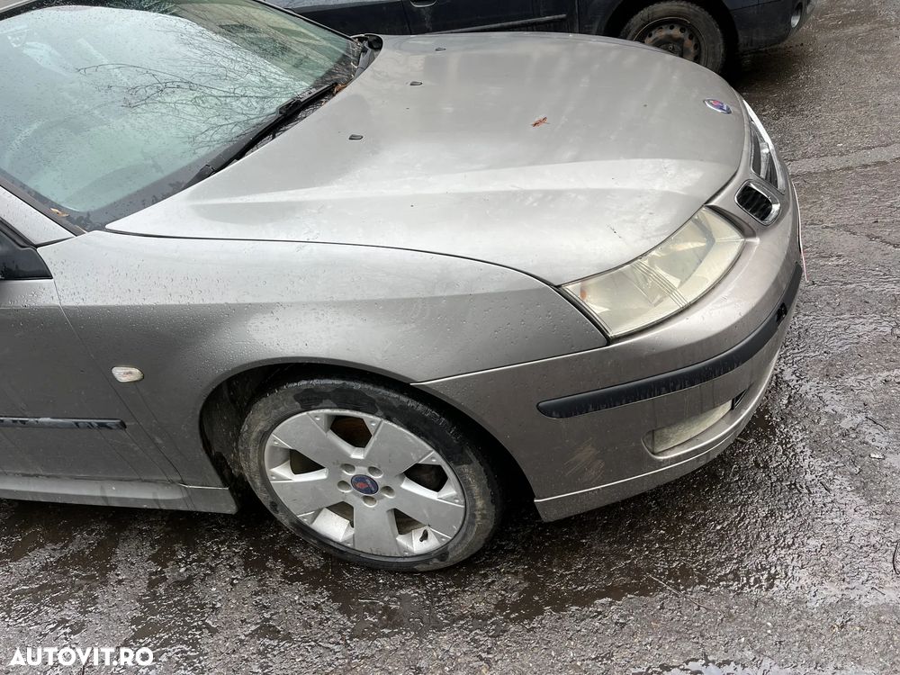 Capota fata motor Saab 93 2006 gri inchis - 4