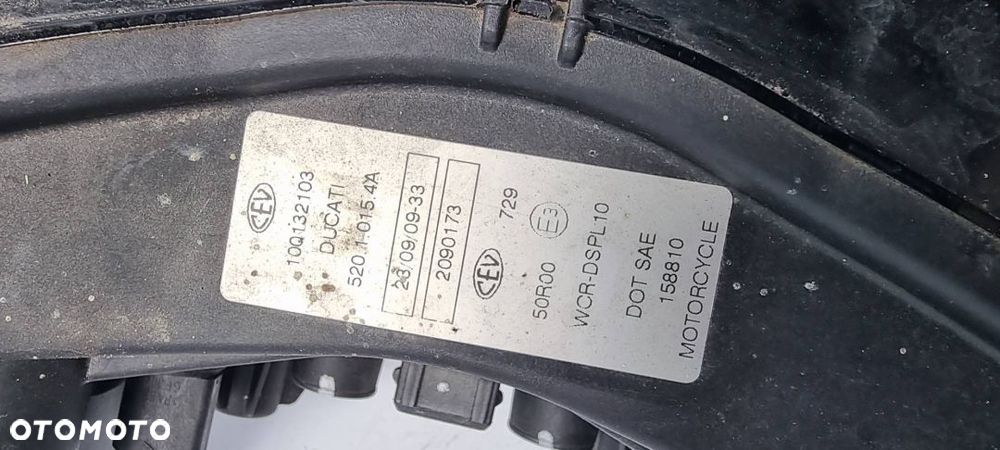 LAMPA PRZÓD MOTOR DUCATI SUPERBIKE 848 2009 EU - 4