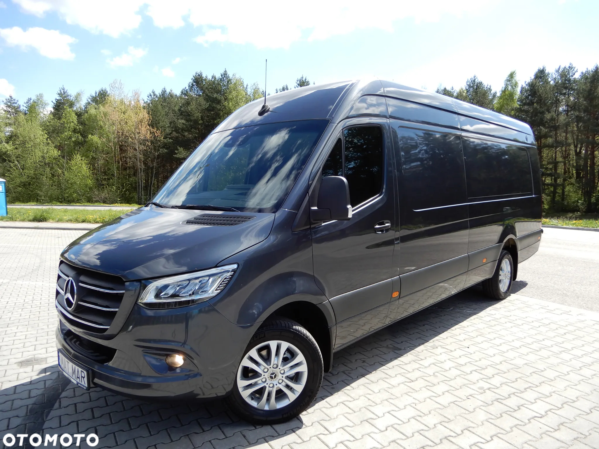 Mercedes-Benz Sprinter 319 CDI V6 3.0 CDI 190 KM 7G-Tronic Plus Ekstra Długi LONG Maxi+ 907 Furgon Blaszak Rozstaw Osi 4325 mm Full Opcja Stan Jak Nowy - 7