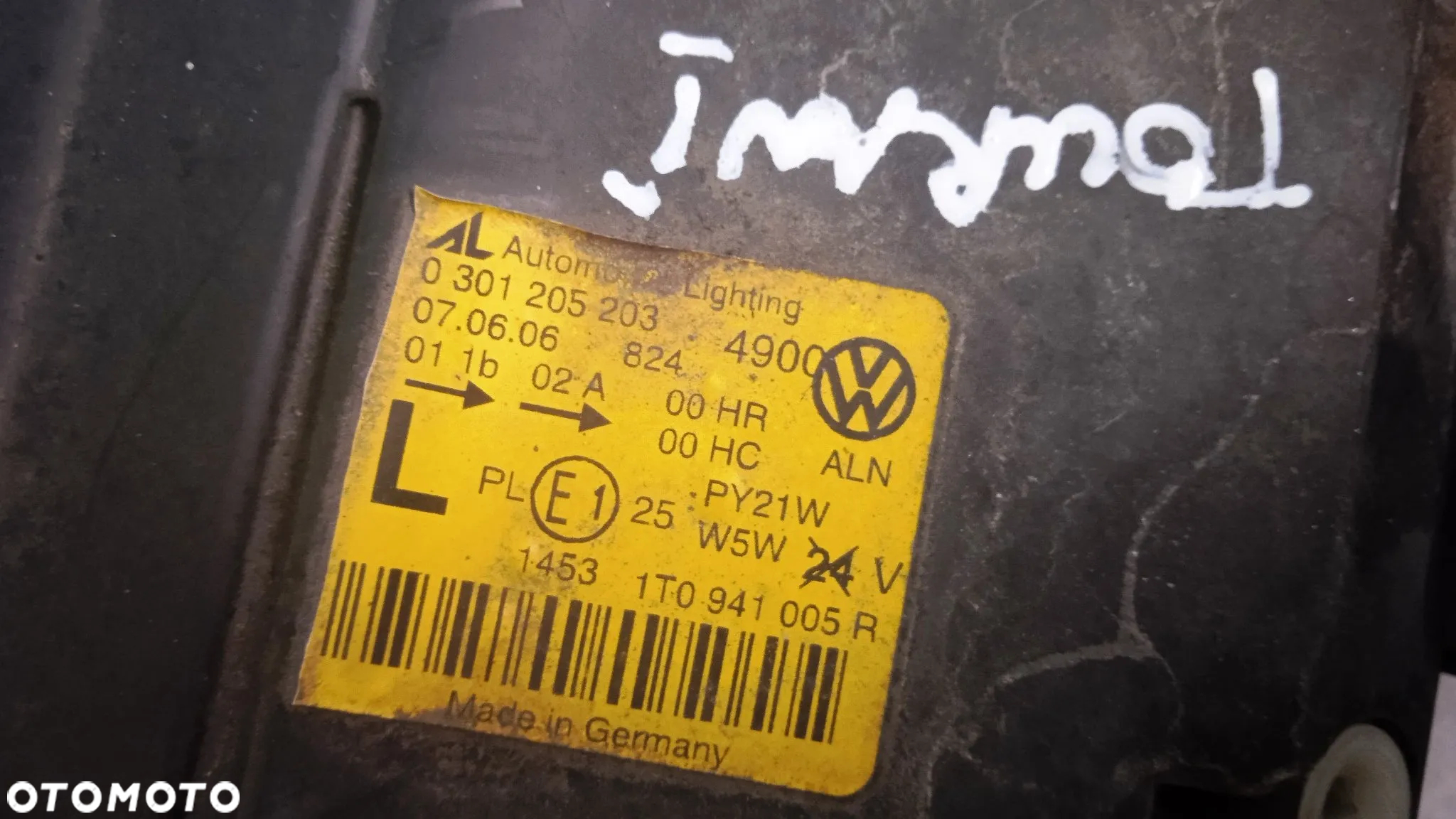 Lampa lewa prawa przód VW Touran I 1T0941005R 1T0941006R - 5