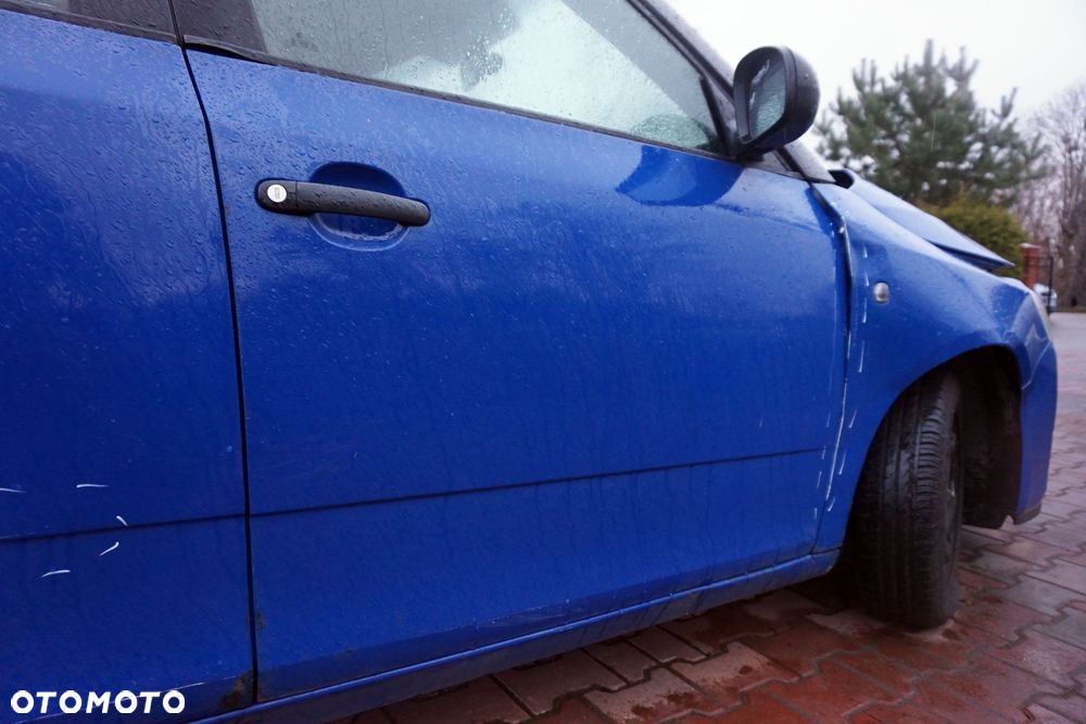DRZWI PRZEDNIE PRAWE FABIA II 545 5D HB 4590  NIEBIESKI SKODA 2006-2010 - 2