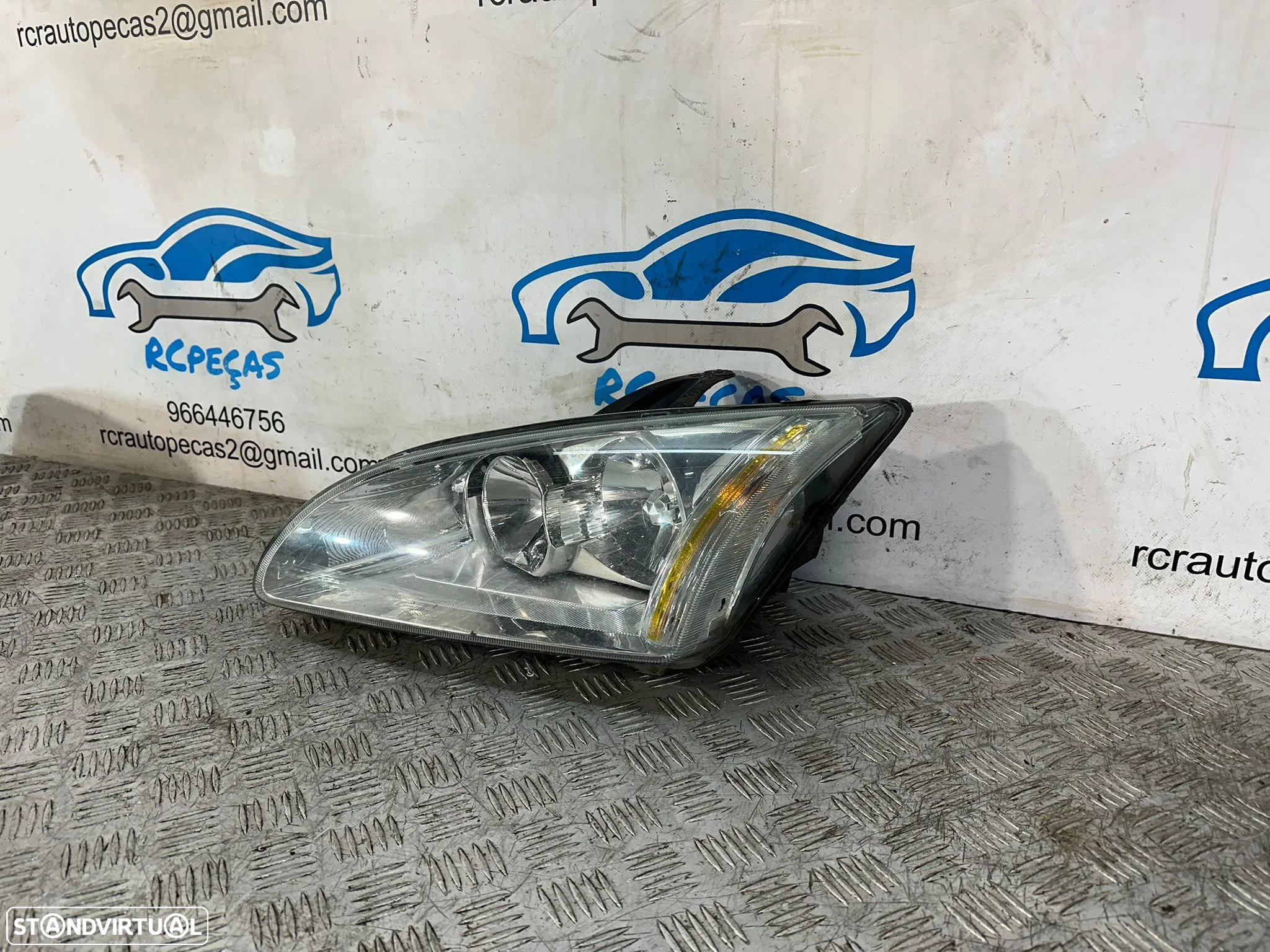 .Conjunto Otica Farois Frente Frontal Esquerda Direita Ford Focus 2 Mk2 Fase 1 4M51-13099-BD 4M51-13W030-BE 2004 – 2007 - 8