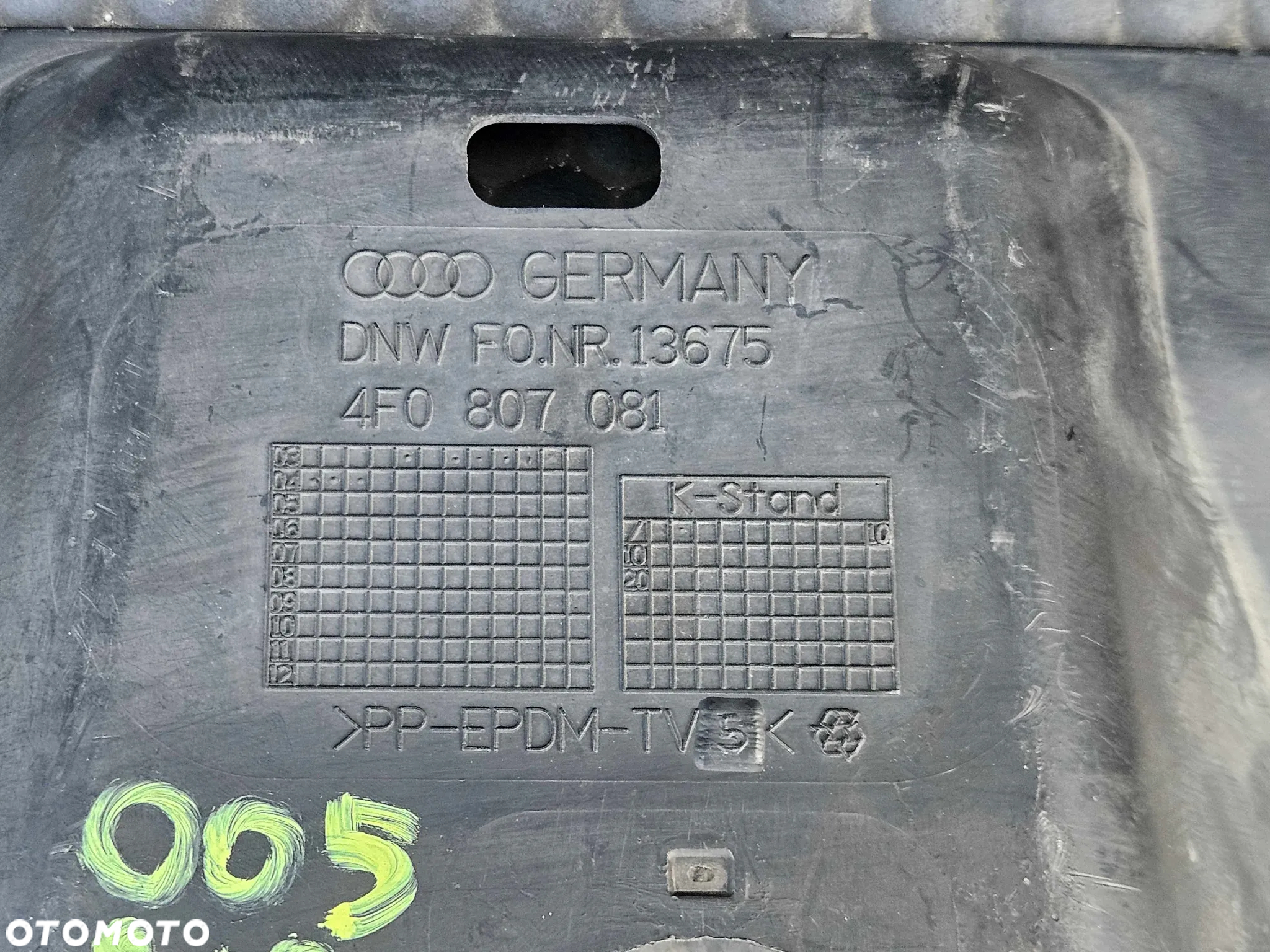 Oslona 4F0807081 Pasa Przedniego Zderzaka Nakladka Maskownica Zamek Audi A6 C6 2005r - 21