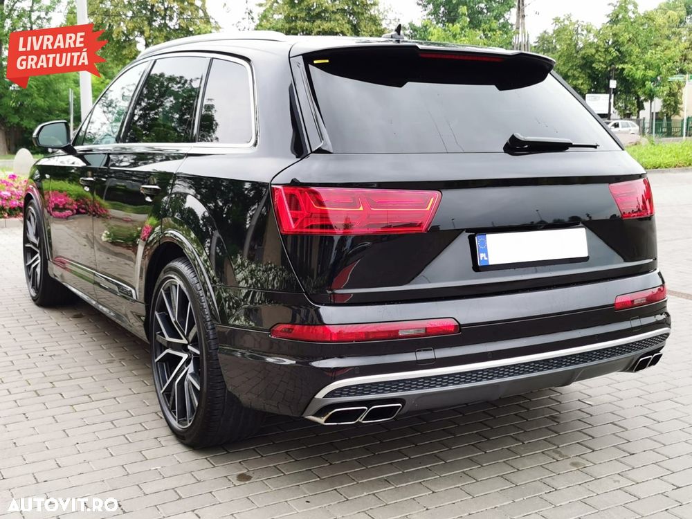 Ornamente toba Audi Q7 4M (2015-2019) SQ7 Design Chrome doar pentru Benzina- livrare gratuita - 15