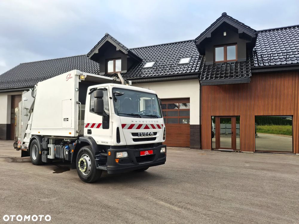 Iveco Eurocargo 190EL28 Śmieciarka FAUN VR3 LEV Wywóz Śmieci Euro 6 2 Osie Zawieszenie Tył Na Poduszkach Centralny Zamek Klimatyzacja Zwinna Niski Przebieg - 1