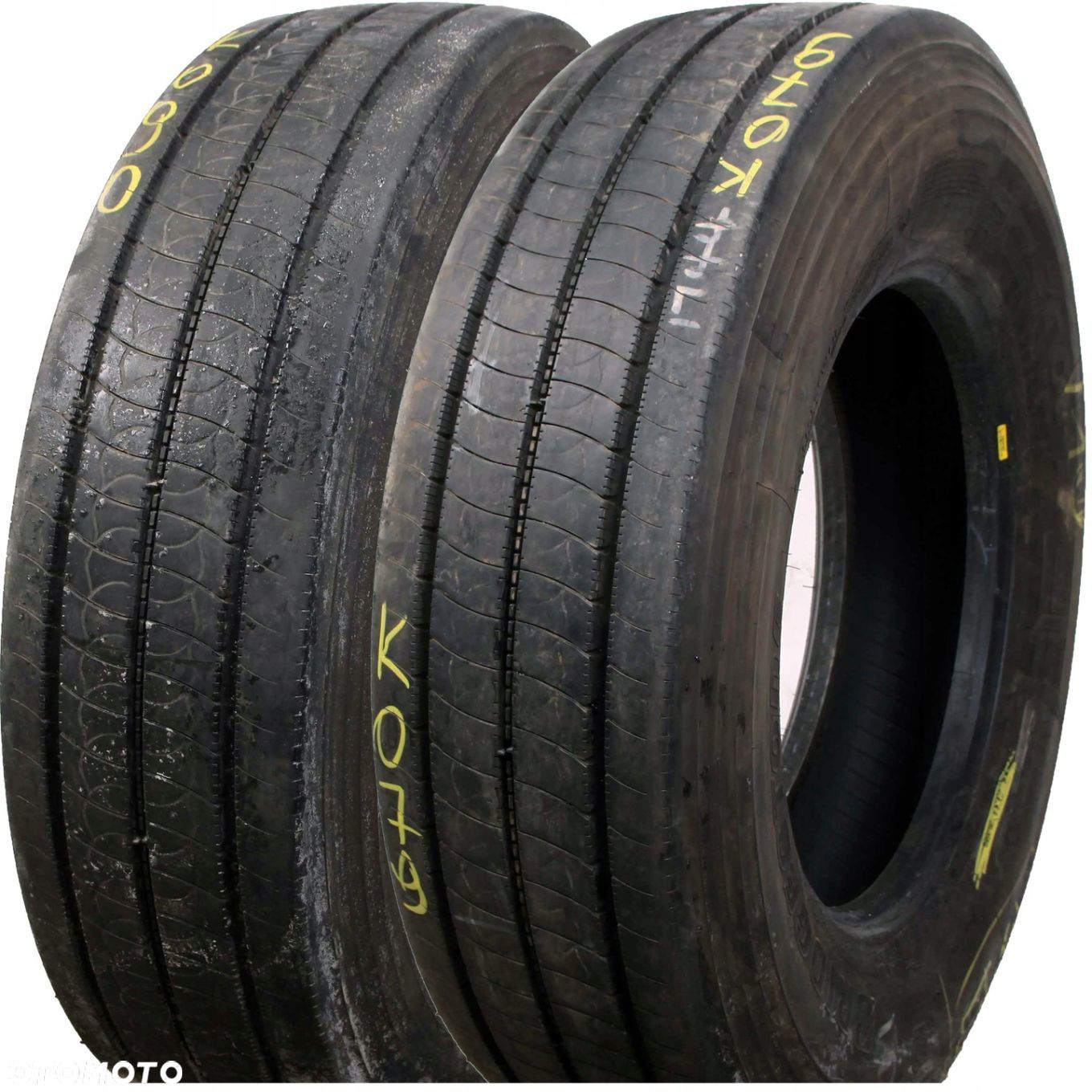 2szt. opony ciężarowe 295/80R22.5 Bridgestone ECOPIA H-STEER 002 idK079 - 1
