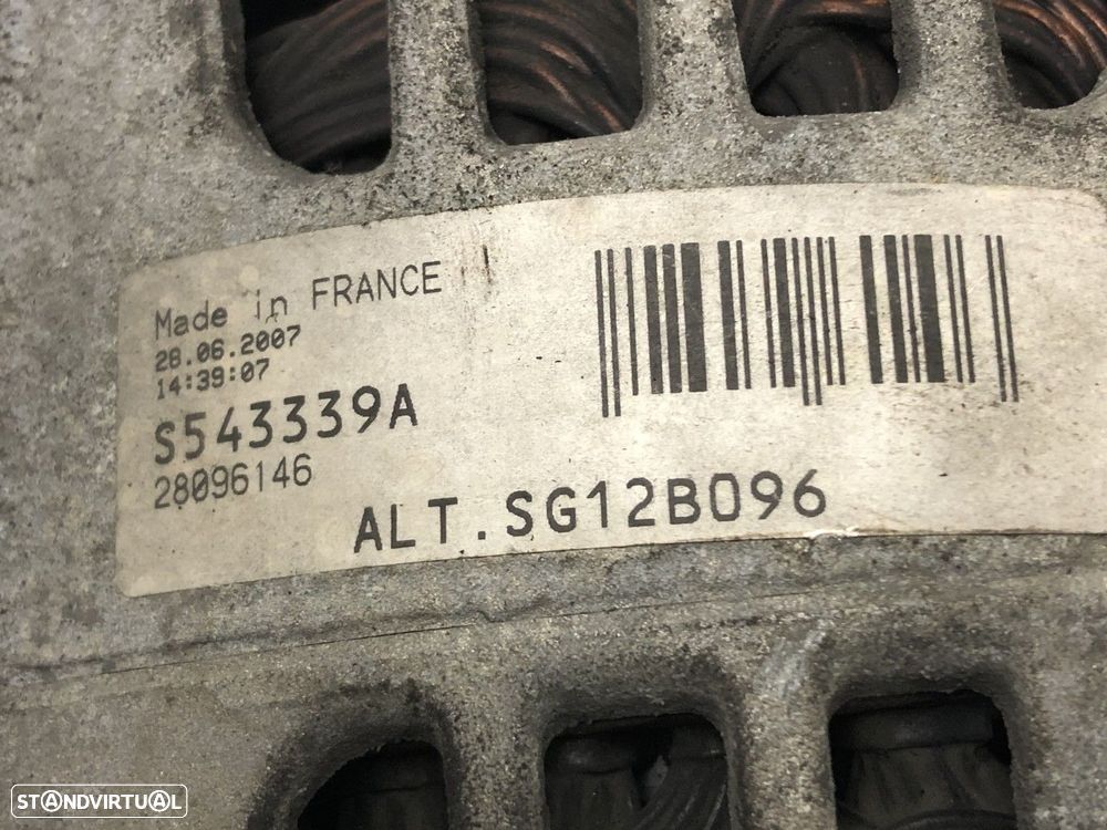 Alternador Usado RENAULT KANGOO (KC0/1_) 1.5 dCi | 07.03 -  REF. SG12B096 MOTOR... - 5