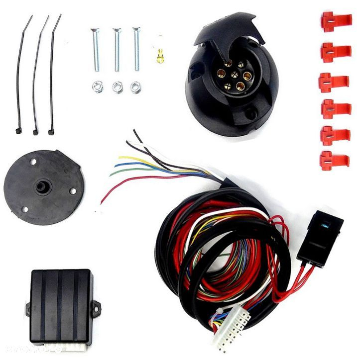 DO SAMOCHODU AUDI Q5 8R 1 I B8 HAK HOLOWNICZY + MODUŁ + WIĄZKA + GNIAZDO 7PIN + ADAPTER 7/13P - 11
