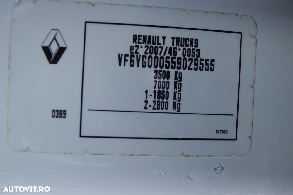 Renault MASTER DCI 145 / BASCĂLĂTOR DIN ALUMINIU / DUBLU / MANUAL / IMPORTAT - 39