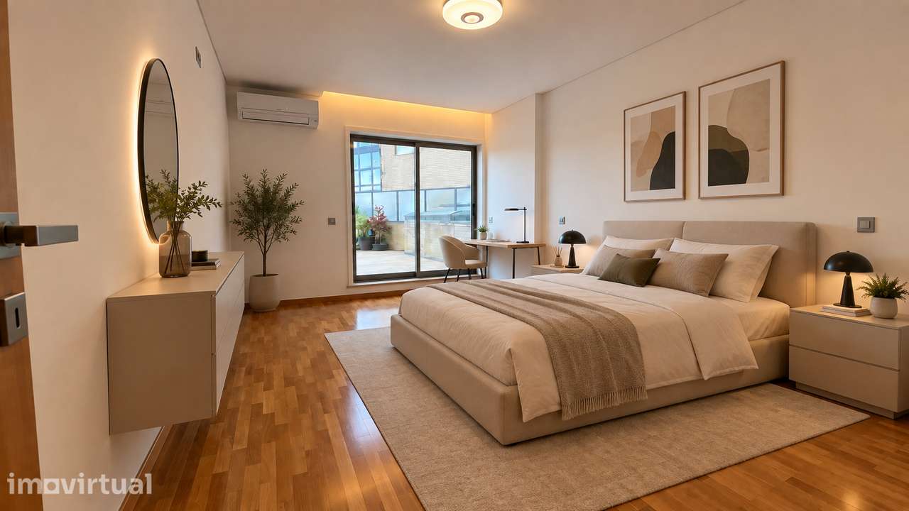 Apartamento T3 Com terraço de cerca de 200m2 - Grande imagem: 4/19
