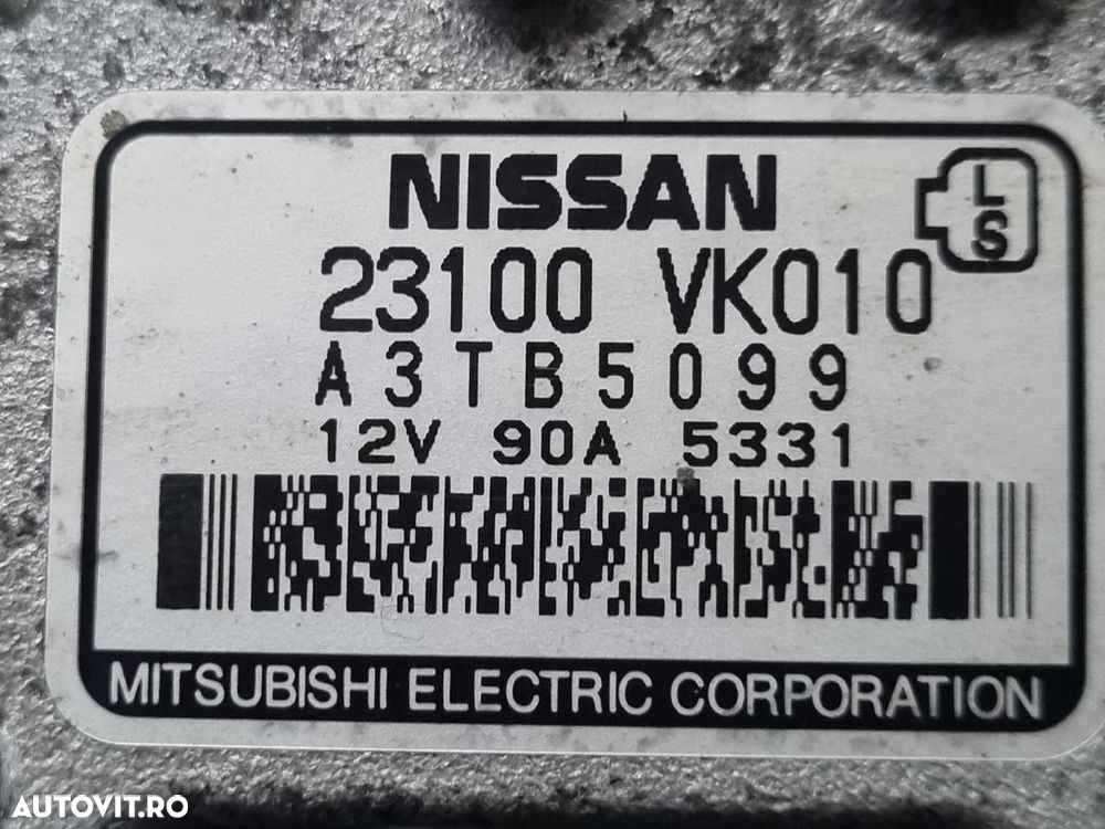 Alternator Nissan Navara D22 2.5 Diesel 1998 - 2004 133CP 2488CC YD25DDTI Euro3 (1347) ... - 5